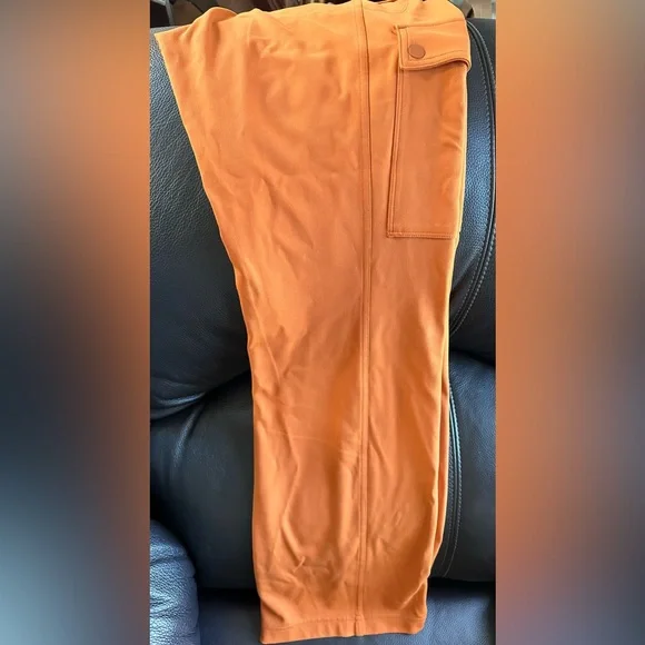 Athleta Delancey Straight Cargo Pant Orange - Picture 8 of 14